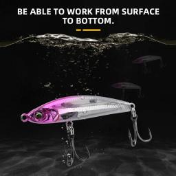 Blux exile 50 afundando lápis de gravidade vara pesada isca de pesca 50mm 8g água salgada lipless minnow wobbler isca de plástico duro - Image 4
