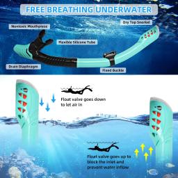 Jsjm novo profissional snorkel mergulho máscara snorkels óculos de proteção de mergulho conjunto tubo natação máscara adulto unisex - Image 6