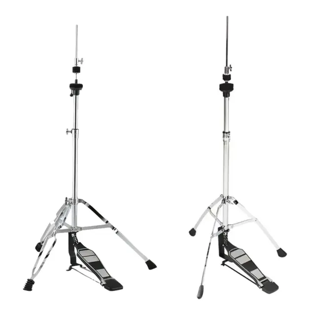Ajustável Hi Hat Stand com Long Footboard e Suporte para Drum Pad