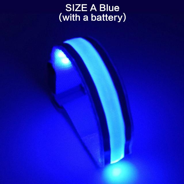 Braçadeira LED USB para Esportes ao Ar Livre - Luz Noturna e Aviso para Bicicletas
