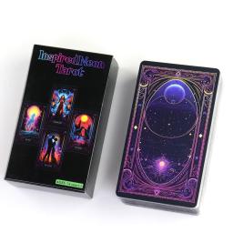 Inspirado Neon Tarot Baralho, Jogos de Adivinhação, Festa, Desktop Toy, Entretenimento Lazer, 18 + 78 Cartões, Sobre 10x6cm - Image 4