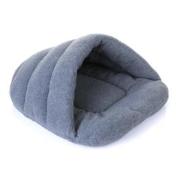 Velo polar macio camas para cães de estimação inverno quente animais de estimação esteira aquecida pequeno canil do cão casa para filhote de cachorro gatos saco de dormir ninho camas caverna - Image 3