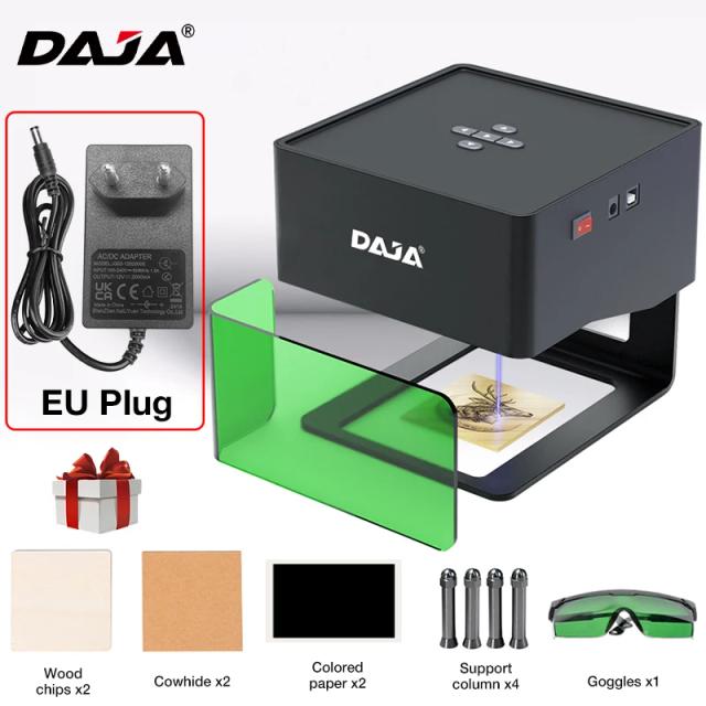 Gravador a Laser Daja-dj6 Sem Fio com Controle por Aplicativo Móvel - Ideal para Marcenaria e Marcação de Logotipos em Casa