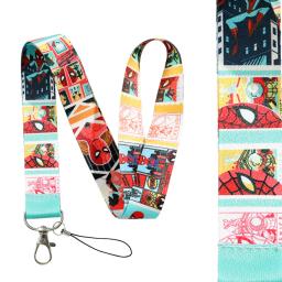 Chaveiro do homem-aranha Disney-Marvel, cinta de pescoço para telefone, colar de cartoon, colar de estudante, decoração anti-perdida - Image 6