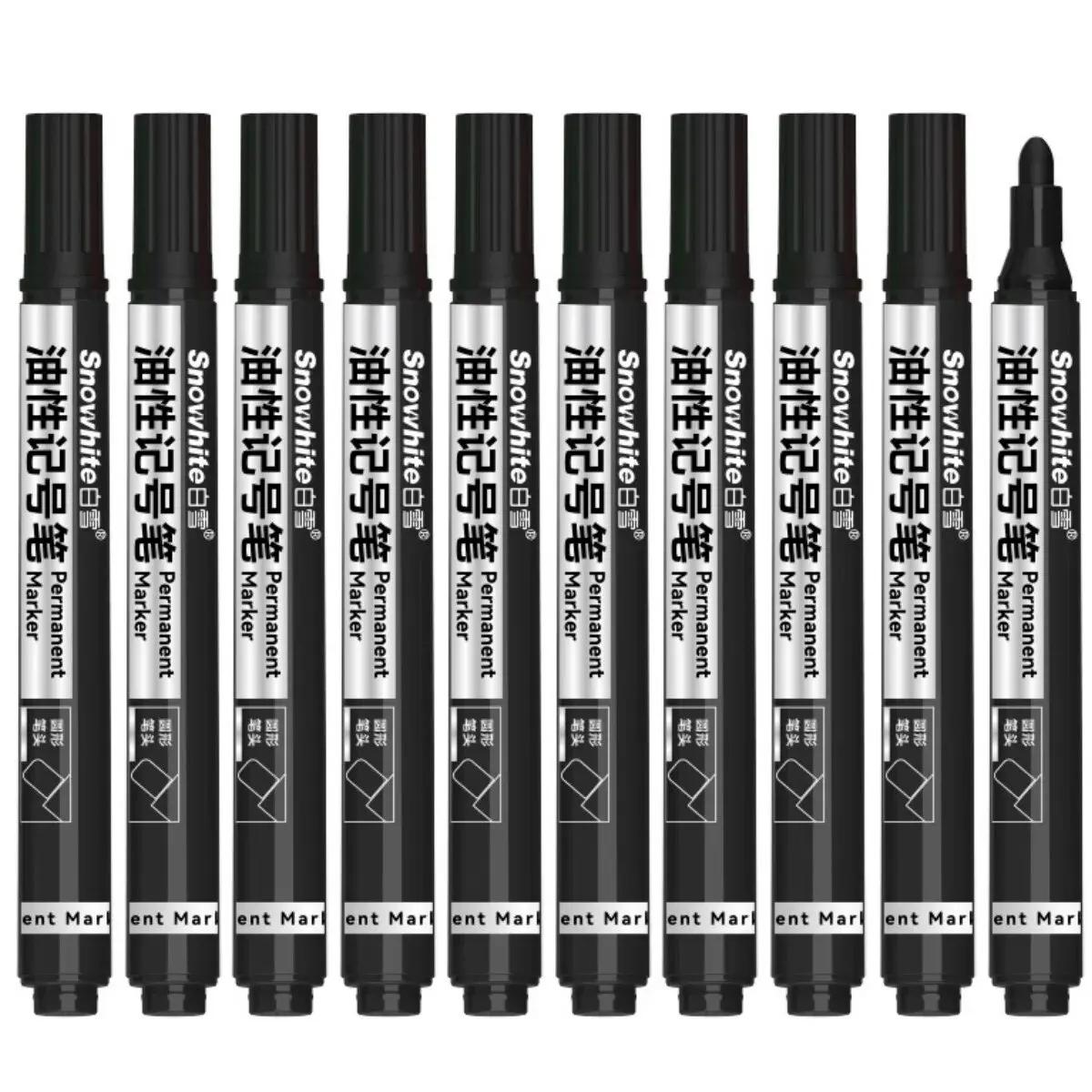 Caneta de tinta à base de óleo, marcador de secagem rápida e à prova d'água para rocha, madeira, tecido, plástico, lona, vidro, canecas com 10 peças - Image 1
