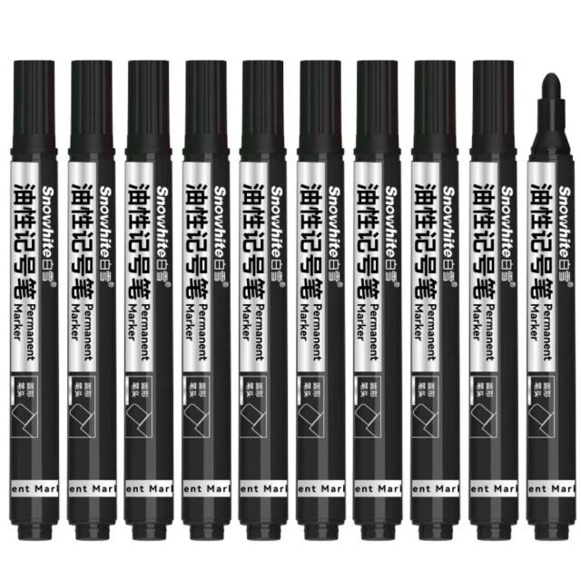 Kit de 10 Canetas de Tinta à Base de Óleo: Marcadores Rápidos e À Prova D'Água para Diversas Superfícies como Rocha, Madeira, Tecido, Plástico, Lona e Vidro