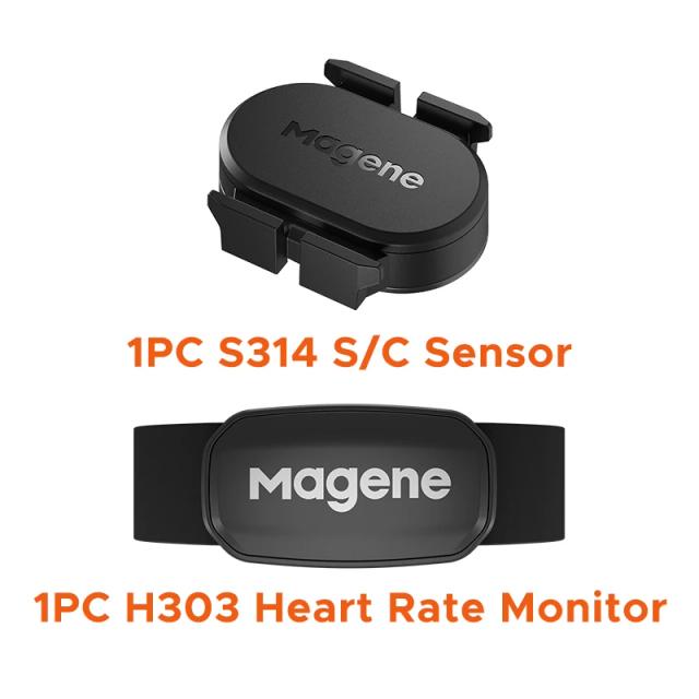 Magene s3 + sensor de cadência de velocidade ant bluetooth computador velocímetro sensor duplo acessórios de bicicleta compatível com wahooonelap zwift