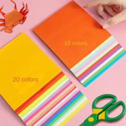 M&G 100 folhas de papel origami A4 feito à mão 10 cores classe de estudante papel colorido crianças corte papel presente escolar - Image 3