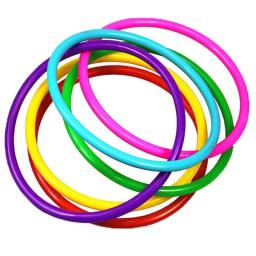 12pçs anéis de lançamento de plástico, lanche de alvo, carnaval, quintal, parque, jogos, crianças, desenvolvimento de inteligência, brinquedo de exercício educacional - Image 3