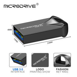 Mini unidade flash usb 3.0 128GB 64GB 32GB 16GB memória flash de alta velocidade USB3.0 Stick pequeno disco u com chaveiro - Image 5