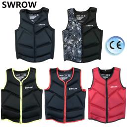SWROW Neoprene Life Jacket para adultos e crianças, colete flutuante, natação, remo, rafting, pesca, surf, caiaque, esportes aquáticos, 2022 - Image 1