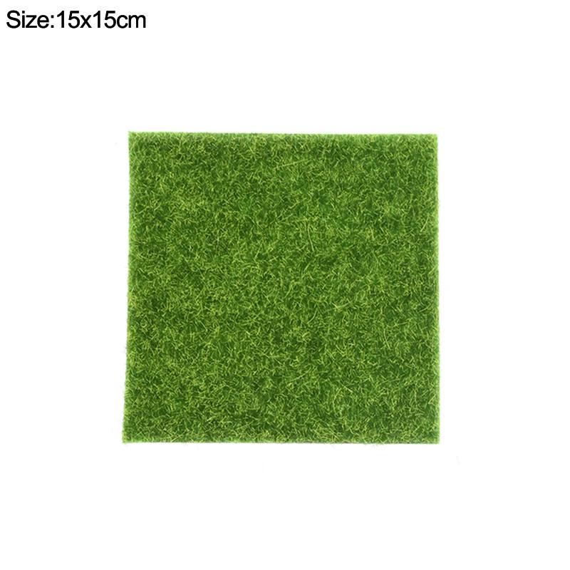 Esteira verde da grama artificial para a decoração, musgo, gramado, relvado, micro paisagem, DIY, assoalho, aquário, casamento, 15 cm, 30cm - Image 1