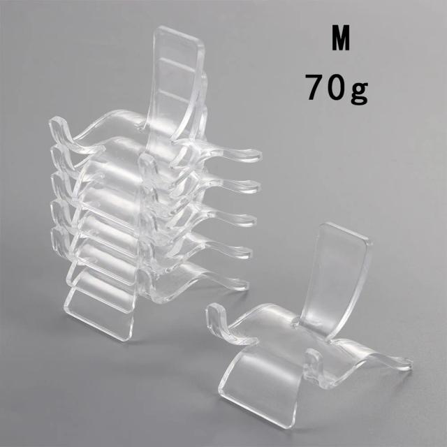 Expositor de Acrílico Transparente com 10 Peças para Colecionáveis e Minerais - Suporte Ideal para Geodes e Pequenos Espécimes