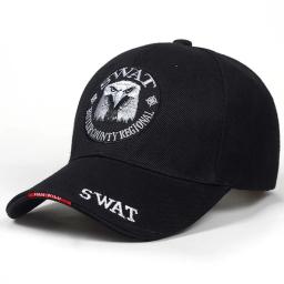 Bonés de beisebol bordado swat para homens e mulheres, secagem rápida, esportes ao ar livre, chapéus snapback, moda, águia - Image 6