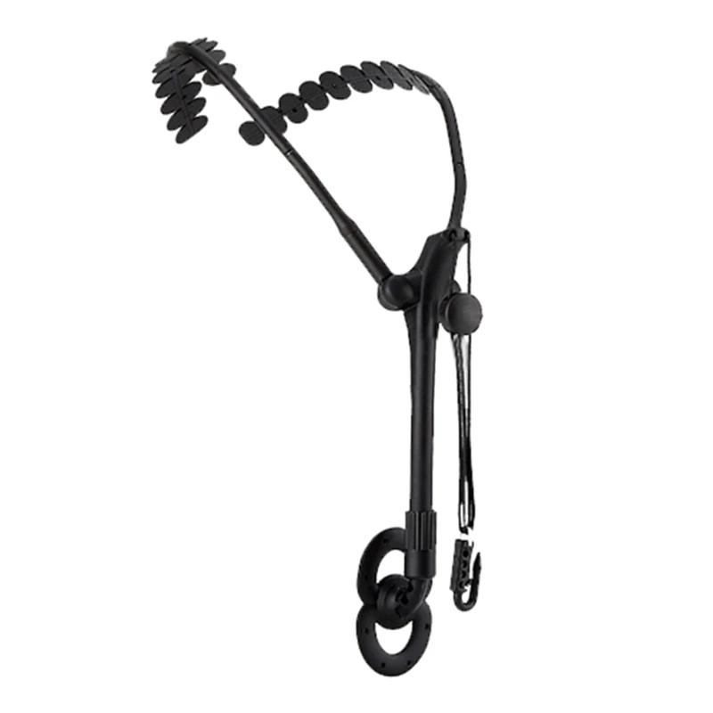 Sax Neck Strap Hook Alumínio Metal Sax Holder para Alto Tenor Soprano Sax, Preto - Image 1