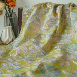 Tecido Jacquard para Costura, Estilo de pintura a óleo, Flor de bolha, Fios Tingidos, Saco decorativo - Image 3