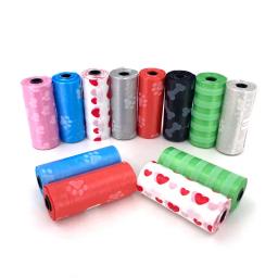 Pet Poop Bags Dispenser, Dog Collector Saco de lixo, Puppy Pooper Scooper, Rolos pequenos, limpeza ao ar livre, suprimentos para animais, 1-15Roll - Image 1