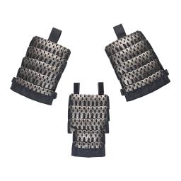 TRN-Saco De Armadura De Ombro De Aço Inoxidável, Airsoft Paintball Engrenagem De Proteção, Proteção De Metal, Tático - Image 6