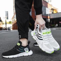 Tênis masculinos de corrida respirável, tênis ao ar livre, sapatos masculinos de caminhada de tamanho grande, verão, venda quente, 2022 - Image 5