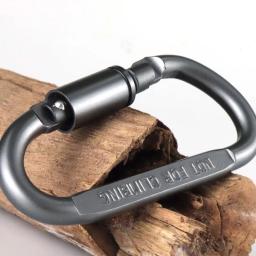 Carabiner Screw Lock Pendurado Gancho, D-Ring Locking Clip Set, Fivela Mosquetão, Equipamento de escalada de acampamento - Image 3