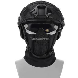 Airsoft balaclava tático para paintball, máscara facial completa, respirável, para caça ao ar livre, wargame, proteção cs - Image 2