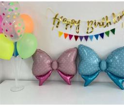 Desenhos animados arco gravata tema filme de alumínio balões feliz aniversário decoração da festa de aniversário crianças menino menina do chuveiro do bebê foto adereços balão - Image 4