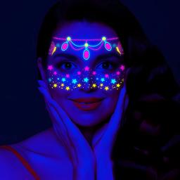 Luminosa Tatuagem Temporária Adesivos, Impermeável, Brilham no Escuro, Ideal para Festas, Festivais de Música, Eventos Especiais - Image 2