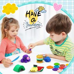 Argila de modelagem para crianças, Plasticina seca ao ar, Brinquedo Educacional 5D, Play Dough, Argila clara colorida, Presente seguro para crianças - Image 5