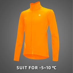 DAREVIE Jaqueta de ciclismo inverno lã térmica ciclismo extrema casca macia quente aquecer à prova de vento 10 resistência à água para-5 ~ 10 ℃ - Image 4