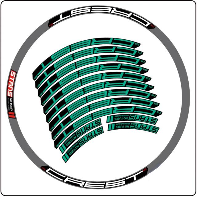 Adesivos Decorativos para Bicicletas MTB e Estrada - Largura 20mm para Rodas 24", 26", 27.5", 29" e 700c