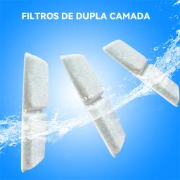 Newpet 6Pcs Filtro de carvão ativado de reposição para bebedouro automático para cães e gatos Filtros para bebedouros Acessórios - Image 3