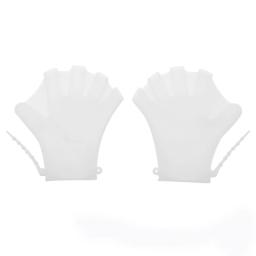 Silicone nadadeiras para adultos e crianças, nadadeiras de mergulho ajustáveis, luvas de natação, prática - Image 2