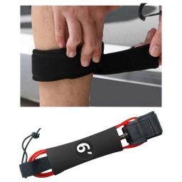 6/7/8/9/10ft Surfboard Leash Surf Leash Cordão Elástico Paddleboard Ankle Strap Cuff Cord Ajustável Leg Rope Strap para Water Sport - Image 2
