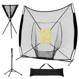 Baseball Softball Prática Net Set, Formação Aid com Strike, Bater e Pitching Tee, 7 'x 7' - Image 3