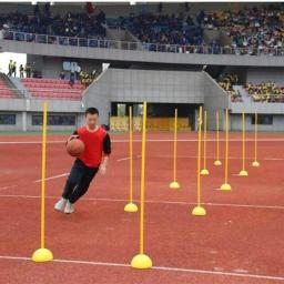 Equipamento De Marcadores De Treino De Futebol, pólo De Sinal De Futebol, marcador De Agilidade, Identificação Forte, Obstáculos Esporte Roadblocks - Image 2