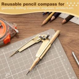 Lápis Compass e Scriber para desenho, Woodworking Scribe Tool, Círculo preciso - Image 4