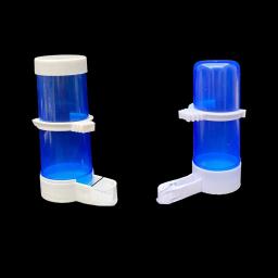 Bebedor automático para pássaros de estimação, alimentador azul para pássaros, gaiola para pássaros, ferramenta de alimentação automática, tigelas e bebedores, 1 peça - Image 2