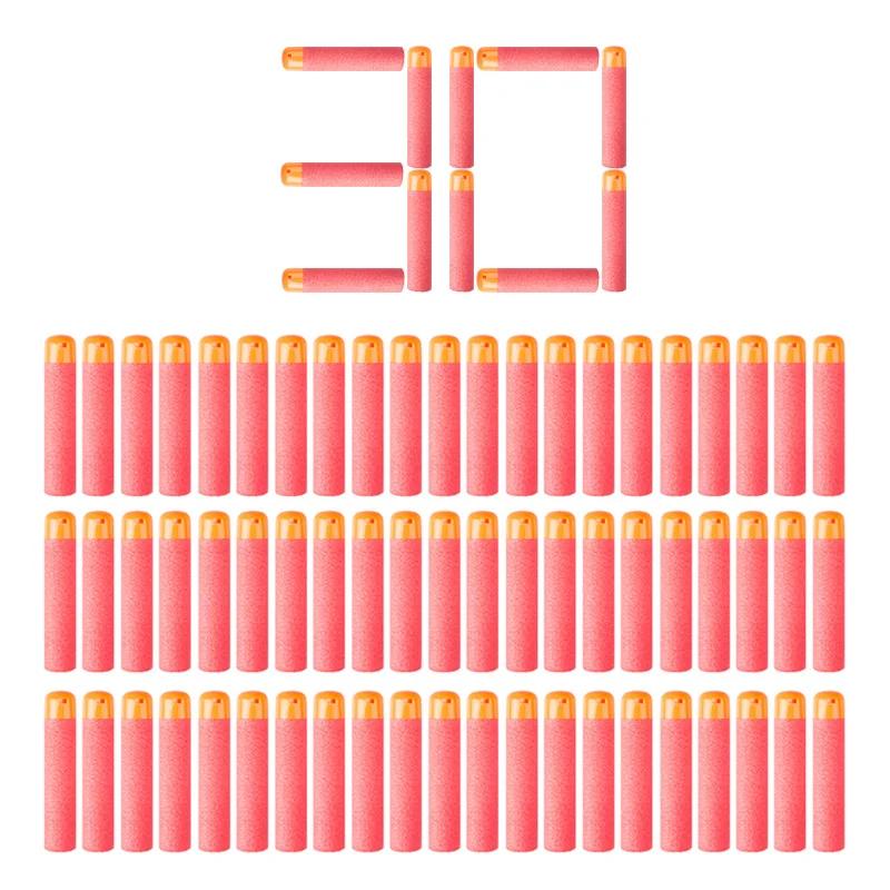 Dardos de reenchimento de espuma para Nerf Mega, Sniper Rifle, Big Hole Head, Bolas, Balas para Crianças, Vermelho, 60 Pçs/lote, 9,5 cm - Image 1