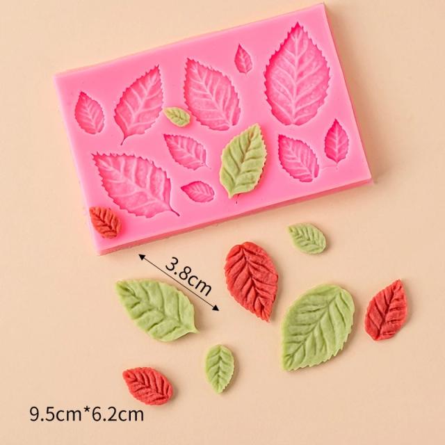 Molde de Silicone para Decoração de Flores em Cerâmica Macia e Argila de Polímero - Ideal para Fondant e Projetos DIY