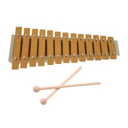 Glockenspiel-Ritmo de Percussão Xilofone, Madeira Clássica, Chaves de Metal, Portátil com 2 Marretas, Presente para Iniciantes, 13 Notas - Image 2