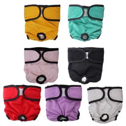 Fraldas laváveis para cães fêmeas Fraldas reutilizáveis Premium para cães no calor Fraldas para cães Feminino para Pet Iwith Ajustáveis Snaps - Image 1