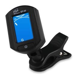 Digital Clip-on Guitar Tuner, eletrônico, calibração, baixo, cavaquinho, violino, bandolim, acústica - Image 3