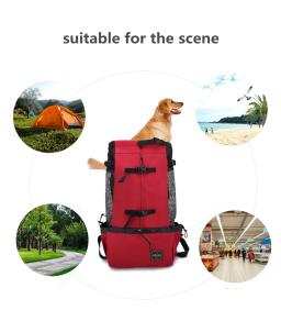 Respirável Pet Carrier Bag, mochila de viagem ao ar livre, portátil, cão grande, gato, buldogue francês, acessórios - Image 5
