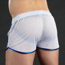 Shorts de tecido de malha respirável de secagem rápida para homens, legal, surf, ginásio, natação, moda praia, treino, fitness, ao ar livre, exercício - Image 6
