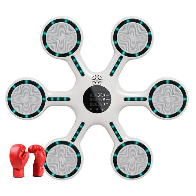 Máquina de Boxe Inteligente para Exercícios em Casa - Alvo Musical e Instrutor de Fitness para Adultos e Crianças