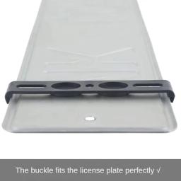 Novo 4 pçs montagem da placa de licença sem moldura abs à prova de intempéries quadro da placa de licença sem moldura quadro da etiqueta do carro para etiquetas dianteiras e traseiras do carro - Image 5