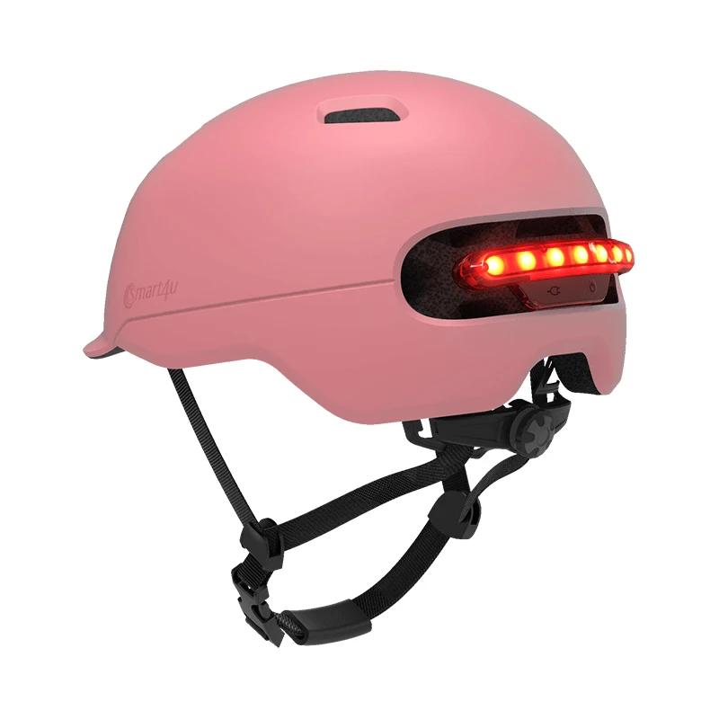 Xiaomi ciclismo capacete inteligente 4u luz led ao ar livre equitação da bicicleta de estrada scooter ultraleve à prova dwaterproof água com segurança boné capacete - Image 1