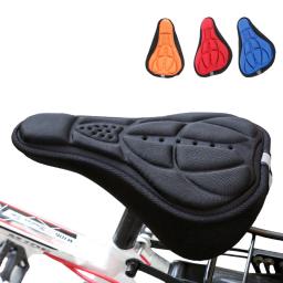 Soft 3D acolchoado bicicleta Saddle Seat Cover, almofada, esponja de espuma, confortável, MTB, bicicleta, ciclismo, esteira, bicicleta Acessório - Image 1