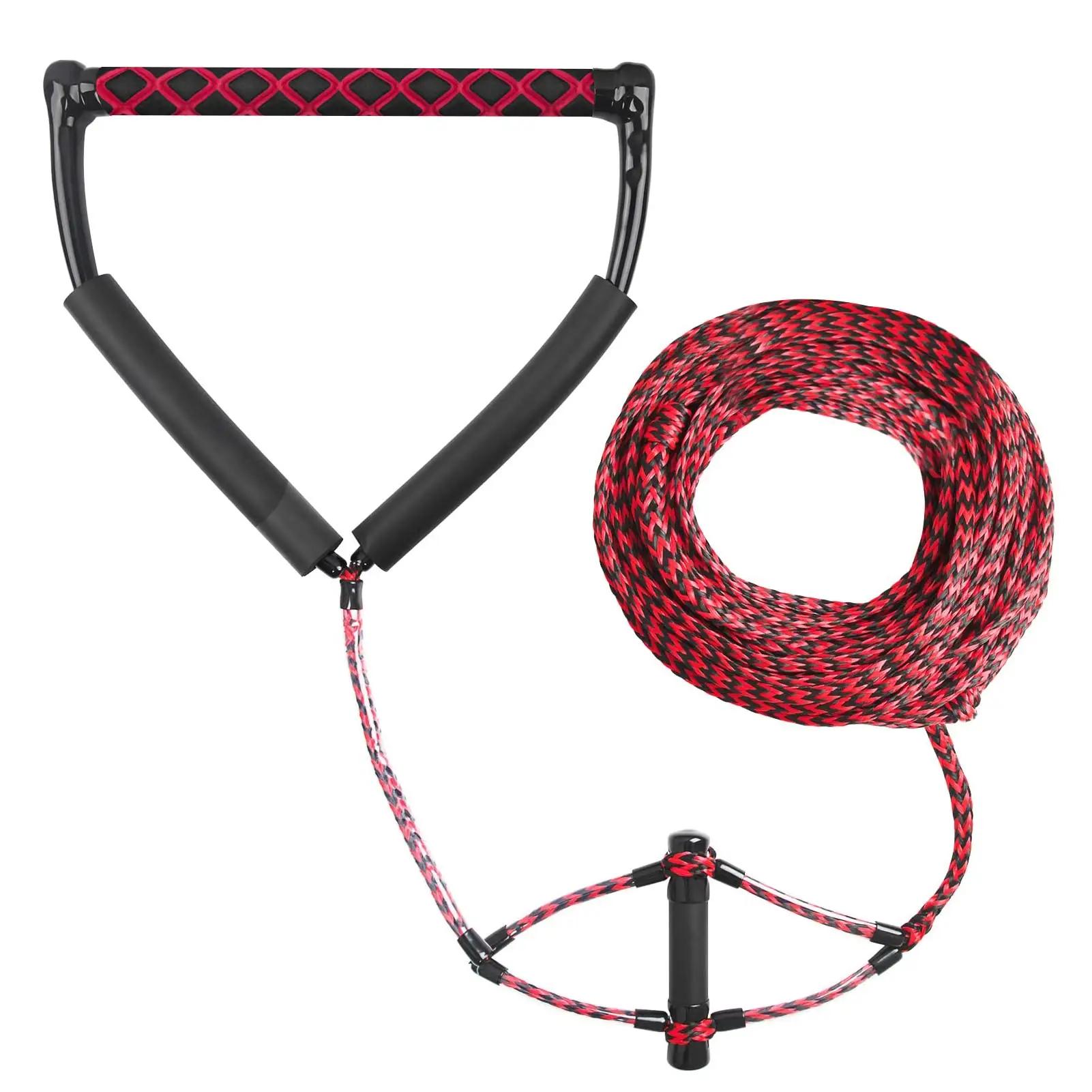 60FT/75FT Corda De Esqui Aquático Segurança Surf Linha De Reboque Leash Cord Com Alça Aderência Ajustável Watersports Corda Corda De Esqui Aquático - Image 1