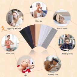 Headbands esportivos ajustáveis para mulheres e homens, headbands de ioga, correndo, suor, elástico, monocromático, bandas de cabelo, simples, verão, 7 peças por lote - Image 3